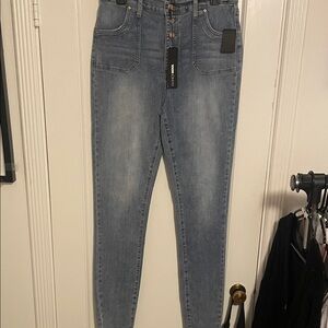 Fashion Nova High Rise Blue Jeans